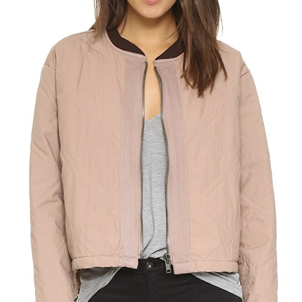Free people quilted bomber jacket